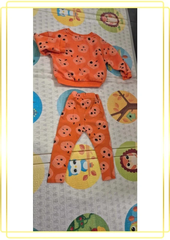 Ensemble citrouille 🎃 bebe fille – photo 3